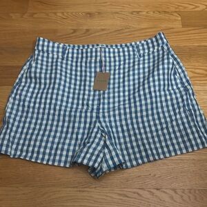 Boden Women’s Blue Plaid Shorts